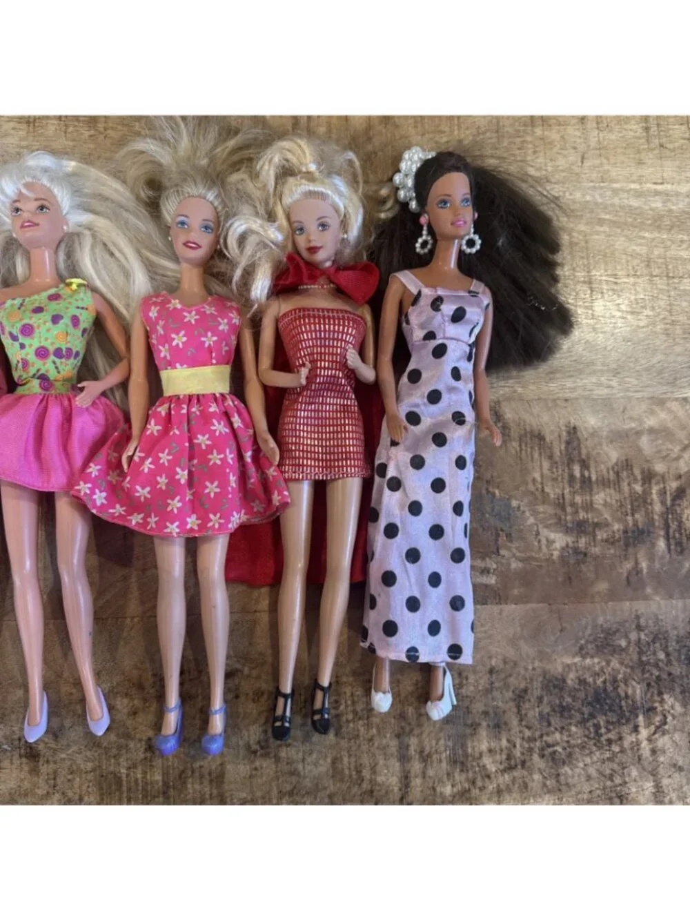 Barbie Doll Lot  7 Mattel Mixed Fashionistas TLC Hair Various Outfits Accessory